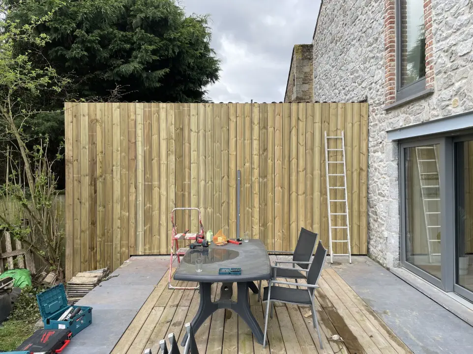 bardage agricole pour habiller un vieux mur